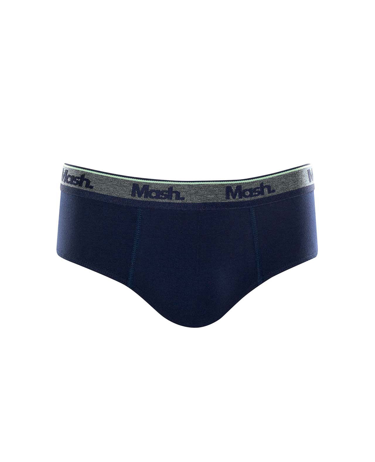 Cueca Slip Cotton Cinza Mescla Grafite
