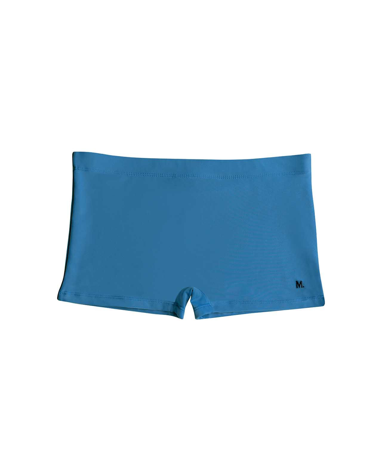 Sunga Boxer Lisa com Vivo Lateral Plus Size Azul Marinho
