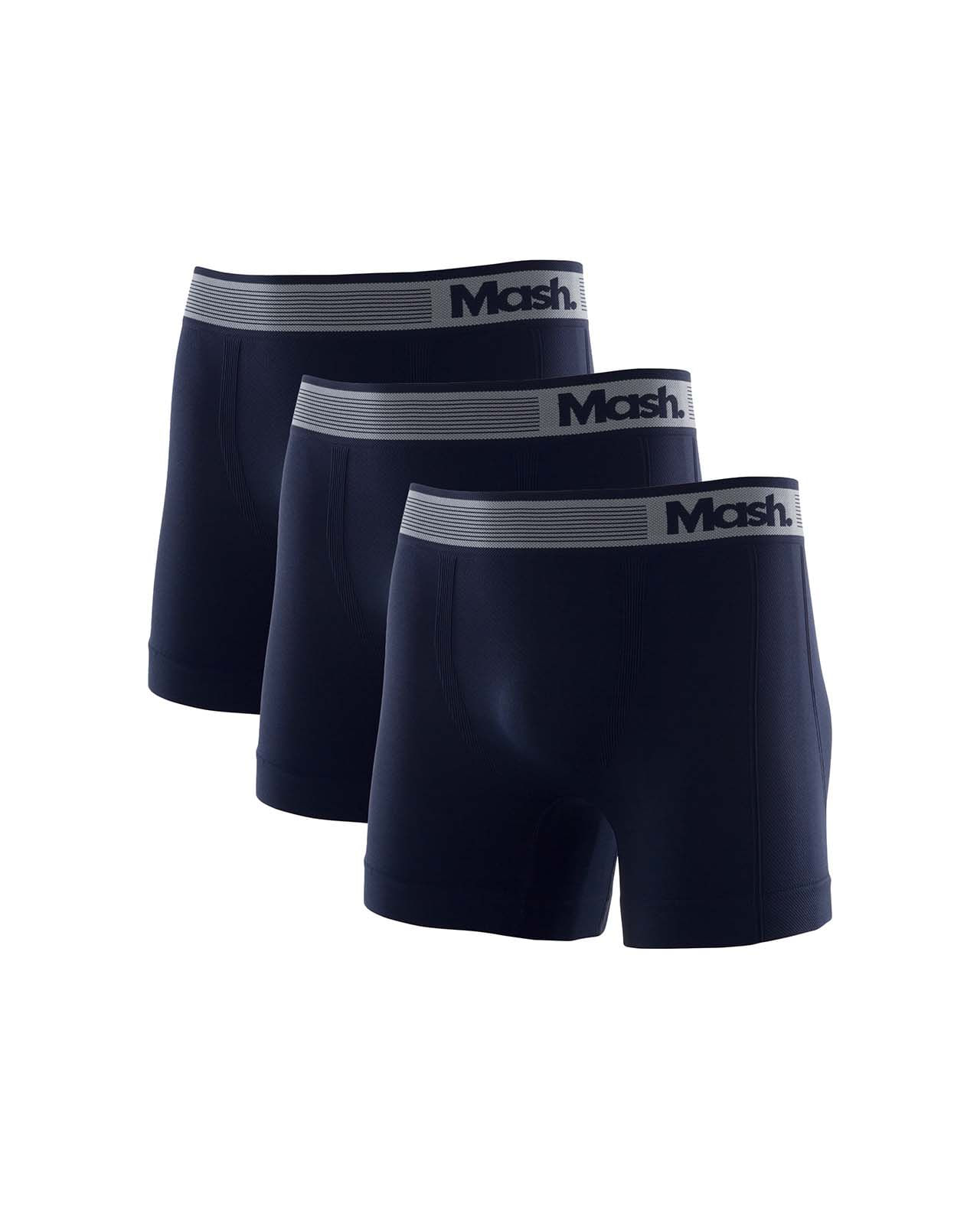 Kit 3 Cuecas Boxer Microfibra sem Costura Branco