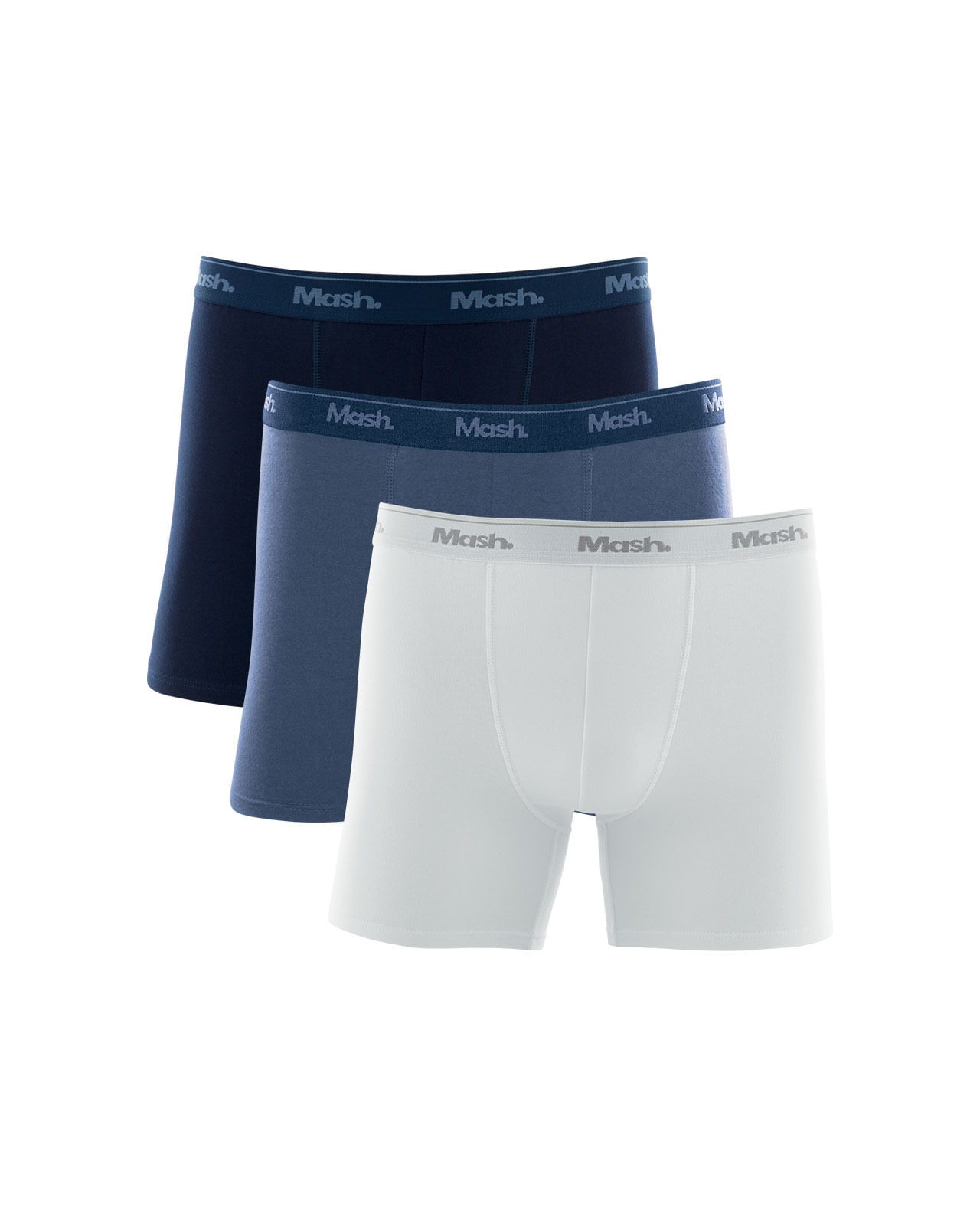 Kit 3 Cuecas Boxer Longa Cotton Sortido 01