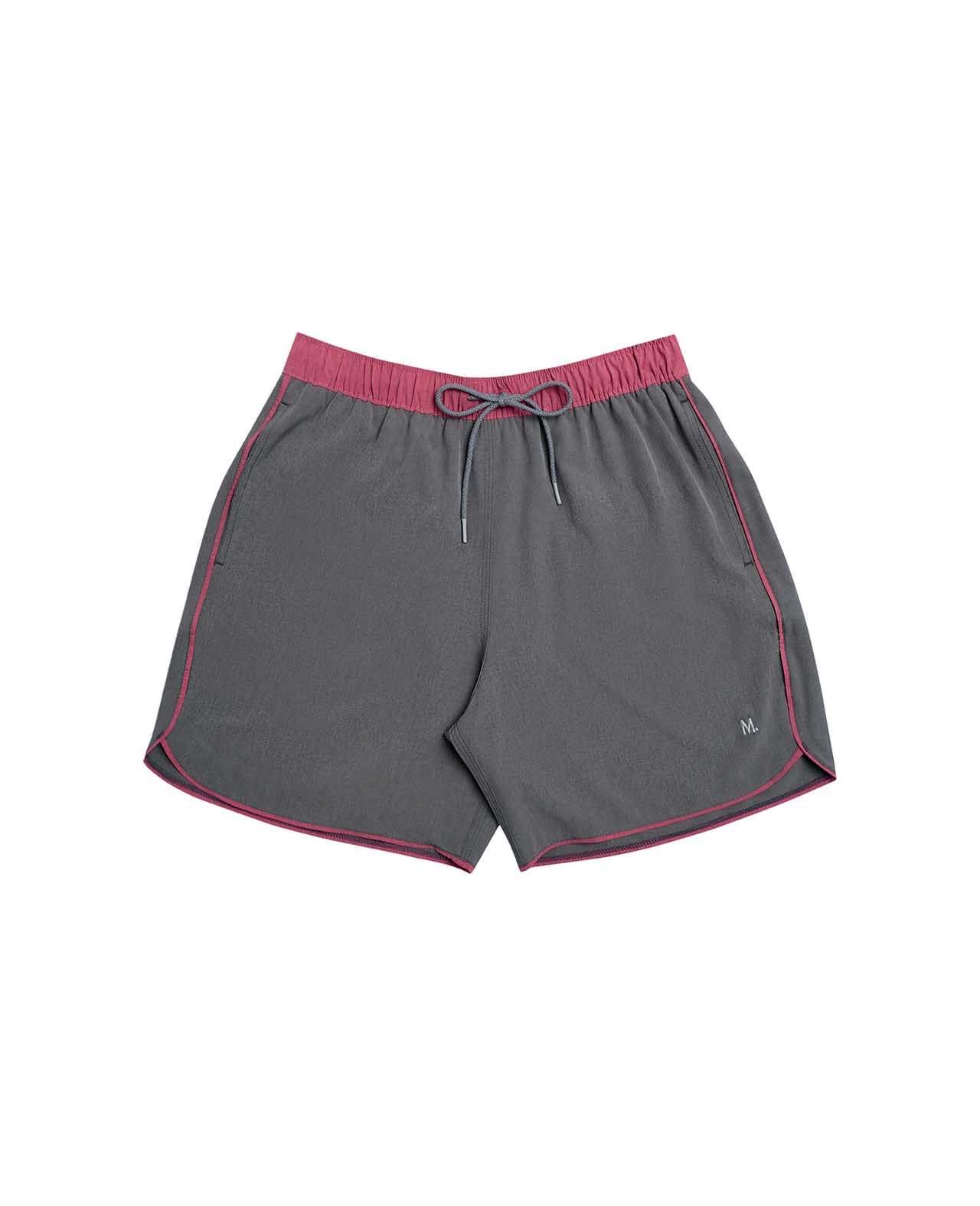 Shorts Mescla Recortado Azul Medio