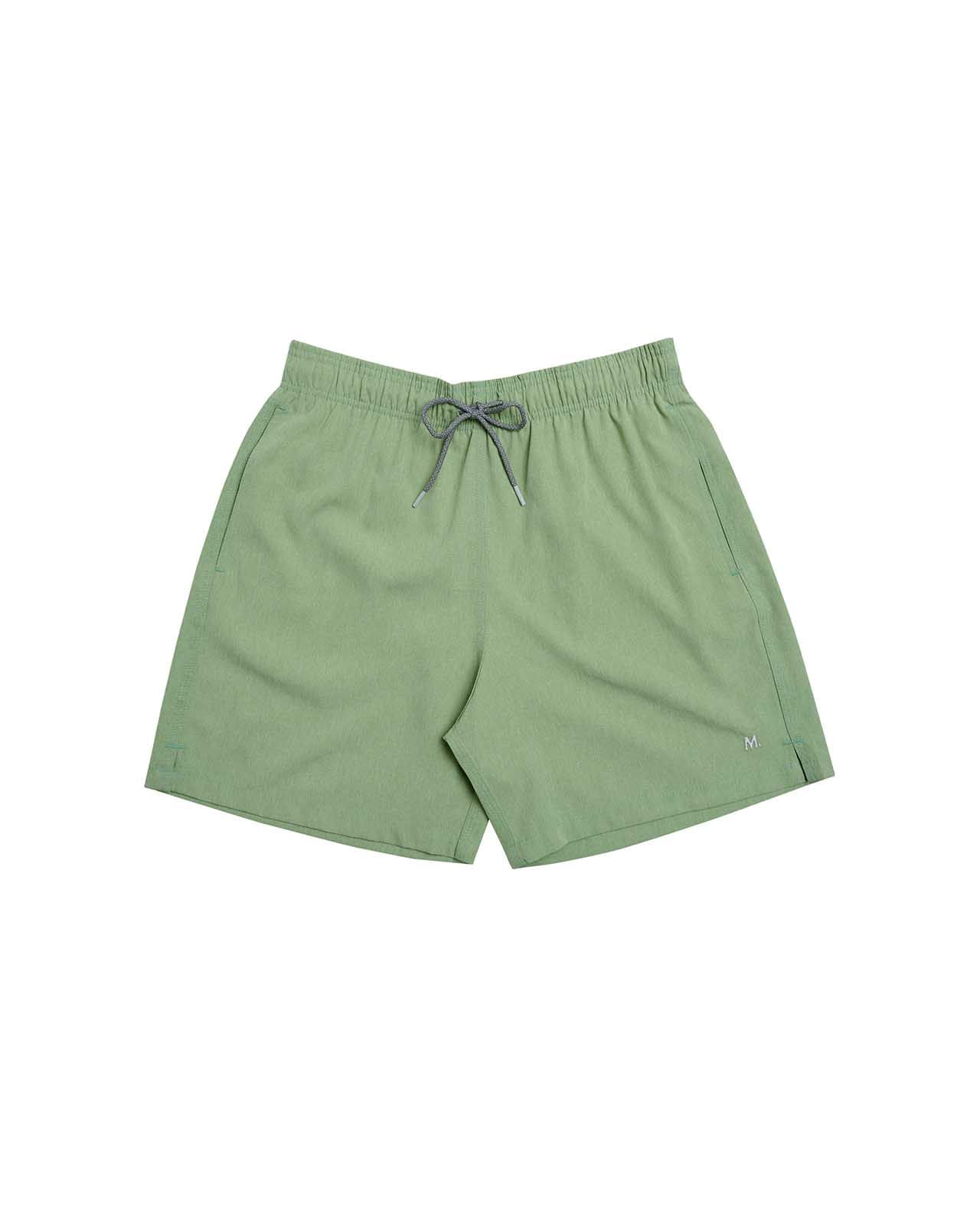 Short Praia Liso Mescla Azul Denin